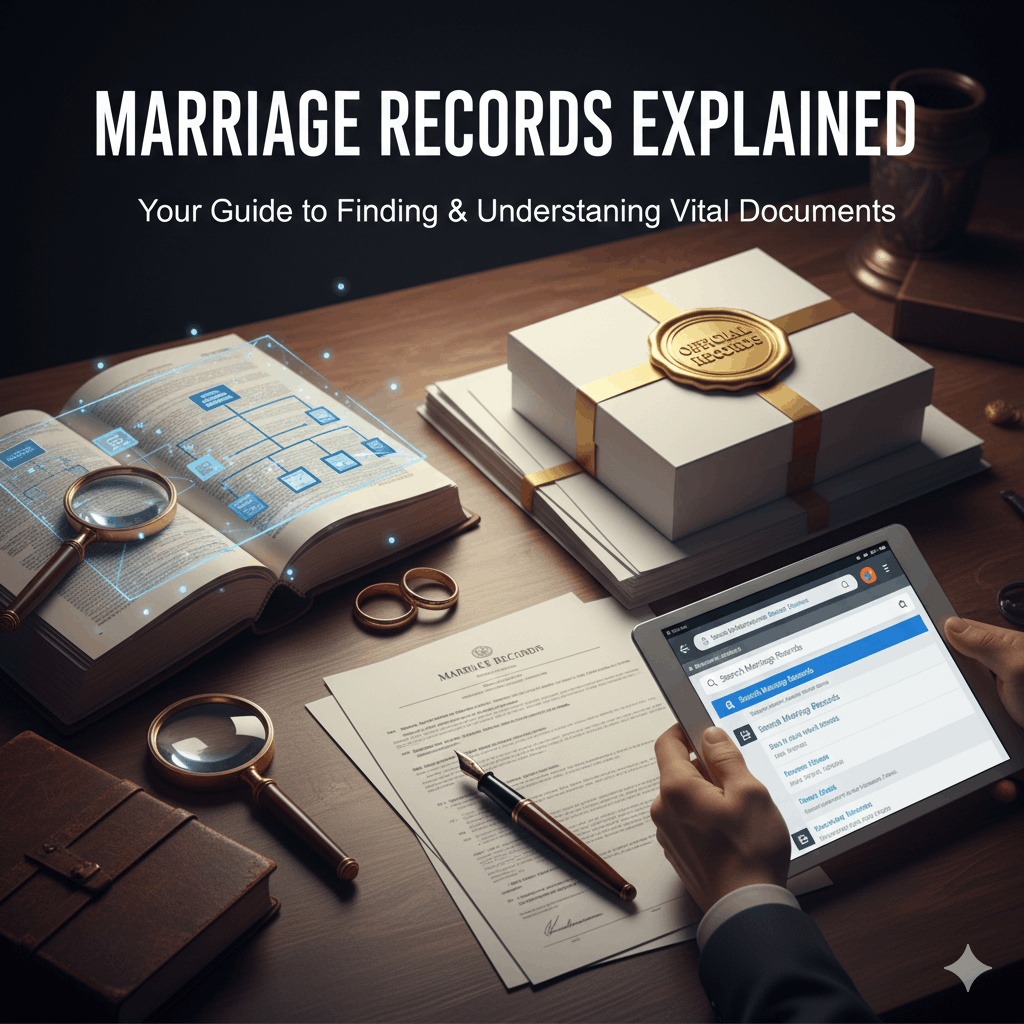 Marriage records and search tools
